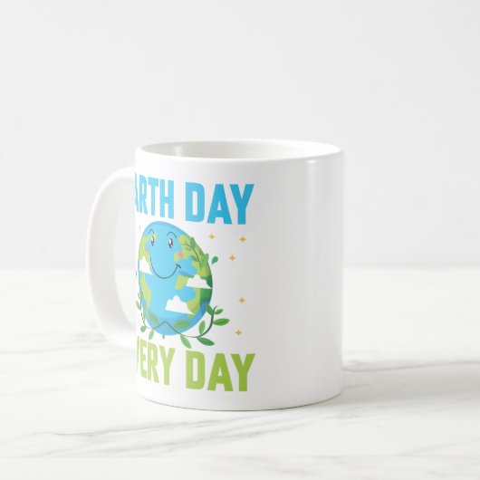 Dag van de Aarde Elke dag Koffiemok (Voorkant links)