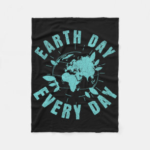 dag van de aarde elke dag milieu klimaatveranderin fleece deken