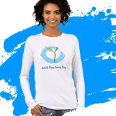 Dag van de Aarde elke dag milieubewustzijn Tri-Blend Shirt