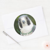 Dag van de Aarde Elke dag Peregrine Falcon Foto Ronde Sticker (Envelop)
