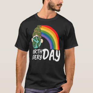 Dag van de Aarde Elke dag Rainbow World Earth Dag T-shirt