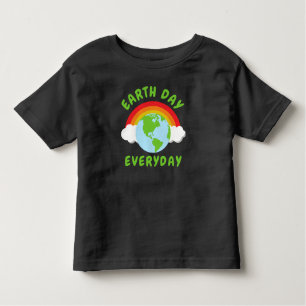 Dag van de Aarde Elke dag Regenboog Kinder Shirts