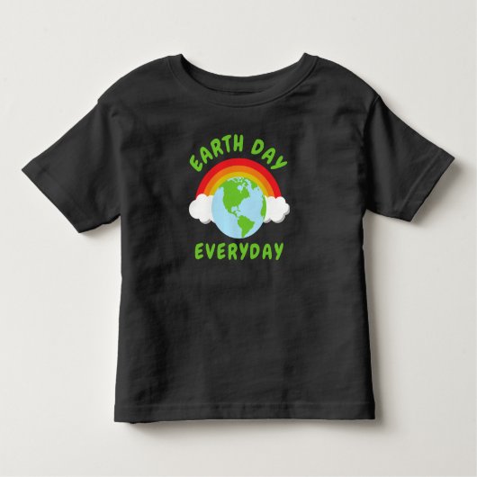 Dag van de Aarde Elke dag Regenboog Kinder Shirts (Voorkant)