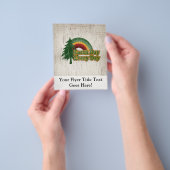 Dag van de Aarde elke dag, Regenboog van de Retro Flyer (Hand)