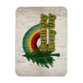 Dag van de Aarde elke dag, Regenboog van de Retro Magneet (Verticaal)