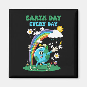 Dag van de Aarde Elke Dag Regenboog Wereldbol Flow Magneet