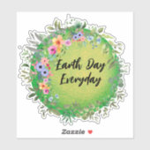 Dag van de Aarde, elke dag Sticker (Vel)