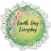 Dag van de Aarde, elke dag Sticker (Voorkant)