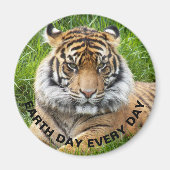 Dag van de Aarde Elke dag Sumatran Tiger Foto Magneet (Voorkant)