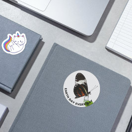 Dag van de Aarde Elke dag Tiger Longende Butterfly Ronde Sticker