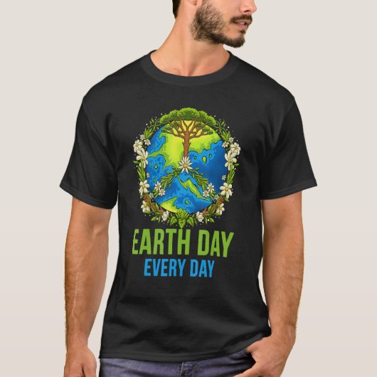 Dag van de Aarde Elke Dag van de Aarde voor Vrouwe T-shirt (Voorkant)