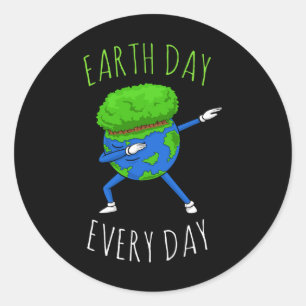 Dag van de Aarde Elke dag Wetenschap Recyclen Mili Ronde Sticker