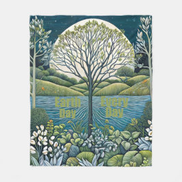 Dag van de Aarde Fleece Deken