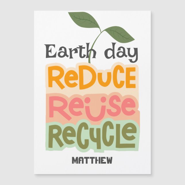 dag van de aarde, ga groen, kunst eenvoudige elega (Voorkant)