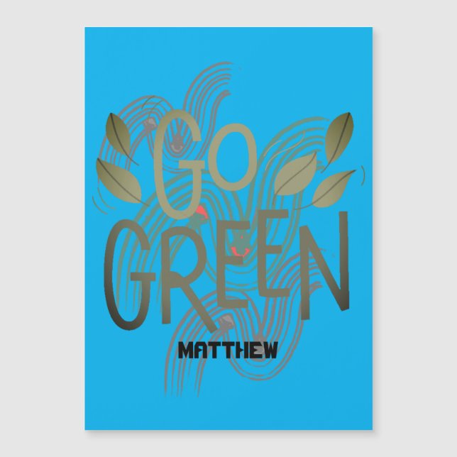 dag van de aarde, ga groen, kunst eenvoudige elega (Voorkant)