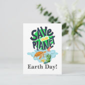 dag van de aarde, ga groen, Save Our Planet Post Briefkaart (Staand voorkant)