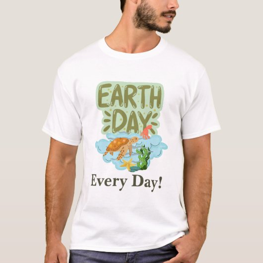 dag van de aarde, ga groen, Save Our Planet Post T-shirt (Voorkant)