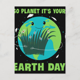 Dag van de Aarde: Go Planet Het is jouw Dag van de Briefkaart