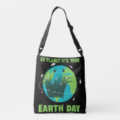 Dag van de Aarde: Go Planet Het is jouw Dag van de Crossbody Tas (Achterkant)