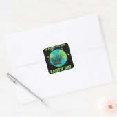 Dag van de Aarde: Go Planet Het is jouw Dag van de Vierkante Sticker (Envelop)