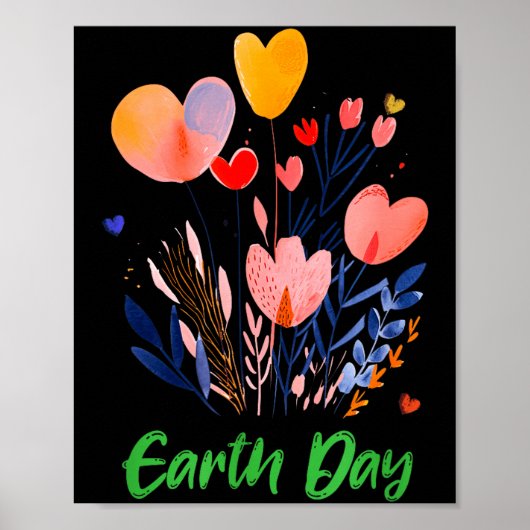 Dag van de aarde groene planeet milieubewustzijn poster (Voorkant)