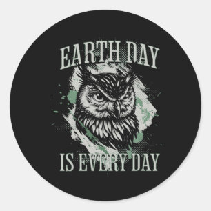 Dag van de Aarde is elke dag klimaatactivist Vin Ronde Sticker