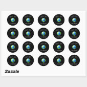 Dag van de Aarde is mijn verjaardag - 22 april Ronde Sticker (Vel)