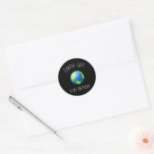 Dag van de Aarde is mijn verjaardag - 22 april Ronde Sticker (Envelop)