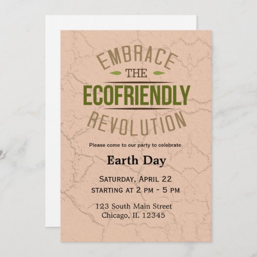 Dag van de Aarde Kaart (Voorkant / Achterkant)