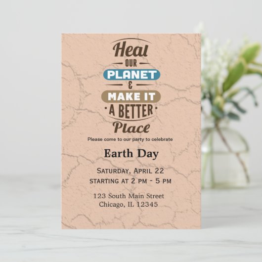 Dag van de Aarde Kaart (Staand voorkant)