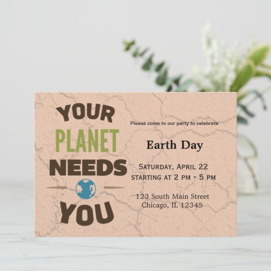 Dag van de Aarde Kaart (Staand voorkant)