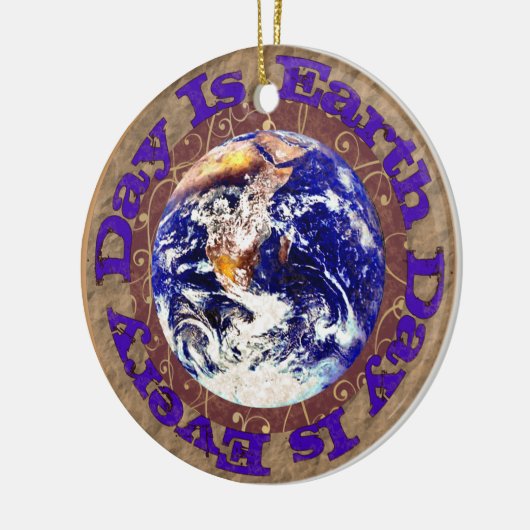 Dag van de Aarde Keramisch Ornament (Links)
