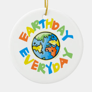 Dag van de Aarde Keramisch Ornament