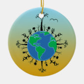 Dag van de Aarde Keramisch Ornament (Voorkant)