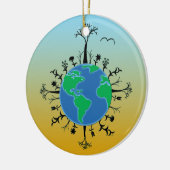 Dag van de Aarde Keramisch Ornament (Links)