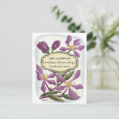 Dag van de Aarde: Krabappelbloesems in Gouache Briefkaart (Staand voorkant)