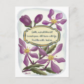 Dag van de Aarde: Krabappelbloesems in Gouache Briefkaart (Voorkant)