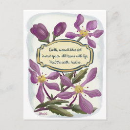 Dag van de Aarde: Krabappelbloesems in Gouache Briefkaart