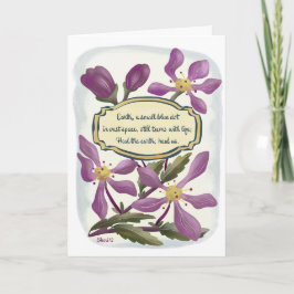 Dag van de Aarde: Krabappelbloesems in Gouache Kaart