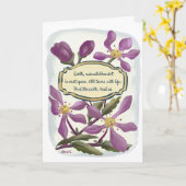 Dag van de Aarde: Krabappelbloesems in Gouache Kaart (Gele Bloem)