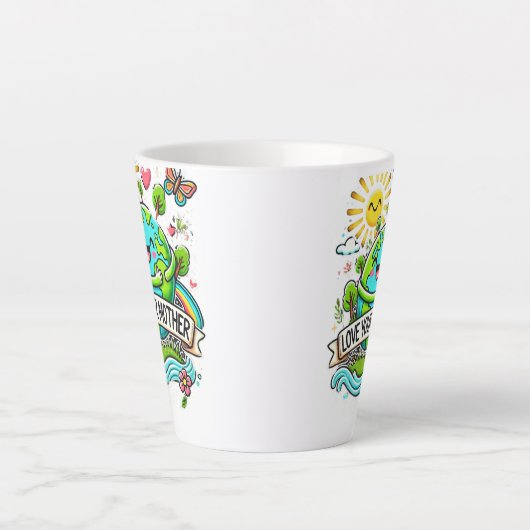 Dag van de Aarde Latte Mok (Voorkant)