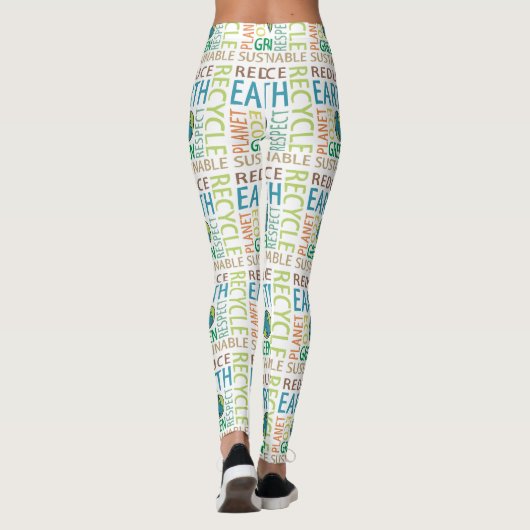 Dag van de Aarde Leggings (Achterkant)