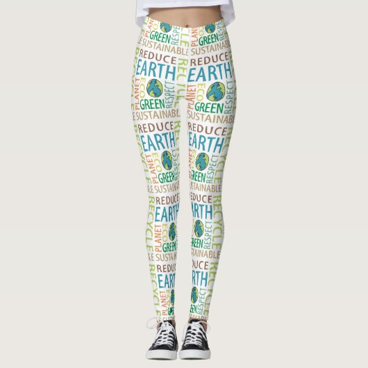 Dag van de Aarde Leggings (Voorkant)