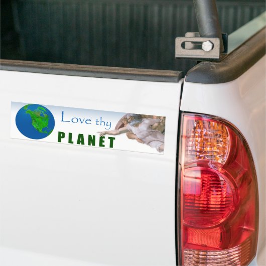 Dag van de Aarde - Liefde Thy Planet Bumpersticker (Op Truck)