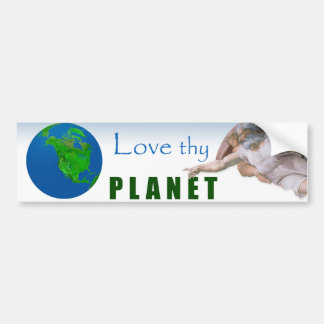 Dag van de Aarde - Liefde Thy Planet Bumpersticker