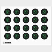 Dag van de Aarde Live Groene Vrede Ronde Sticker (Vel)