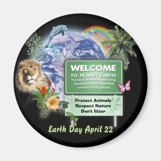 Dag van de Aarde Magneet (Voorkant)