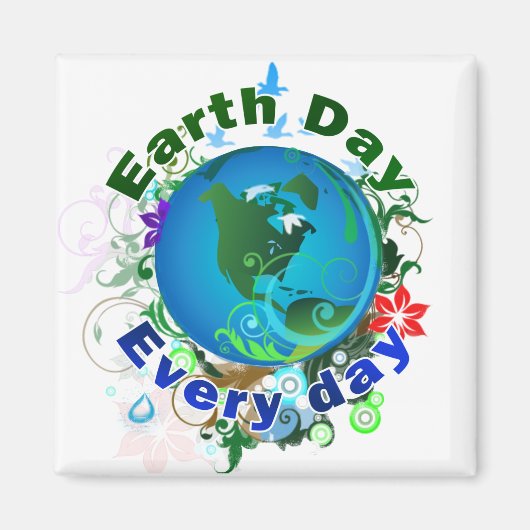 Dag van de Aarde Magneet (Voorkant)