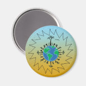 Dag van de Aarde Magneet (Voorkant / Achterkant)