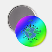 Dag van de Aarde Magneet (Voorkant / Achterkant)